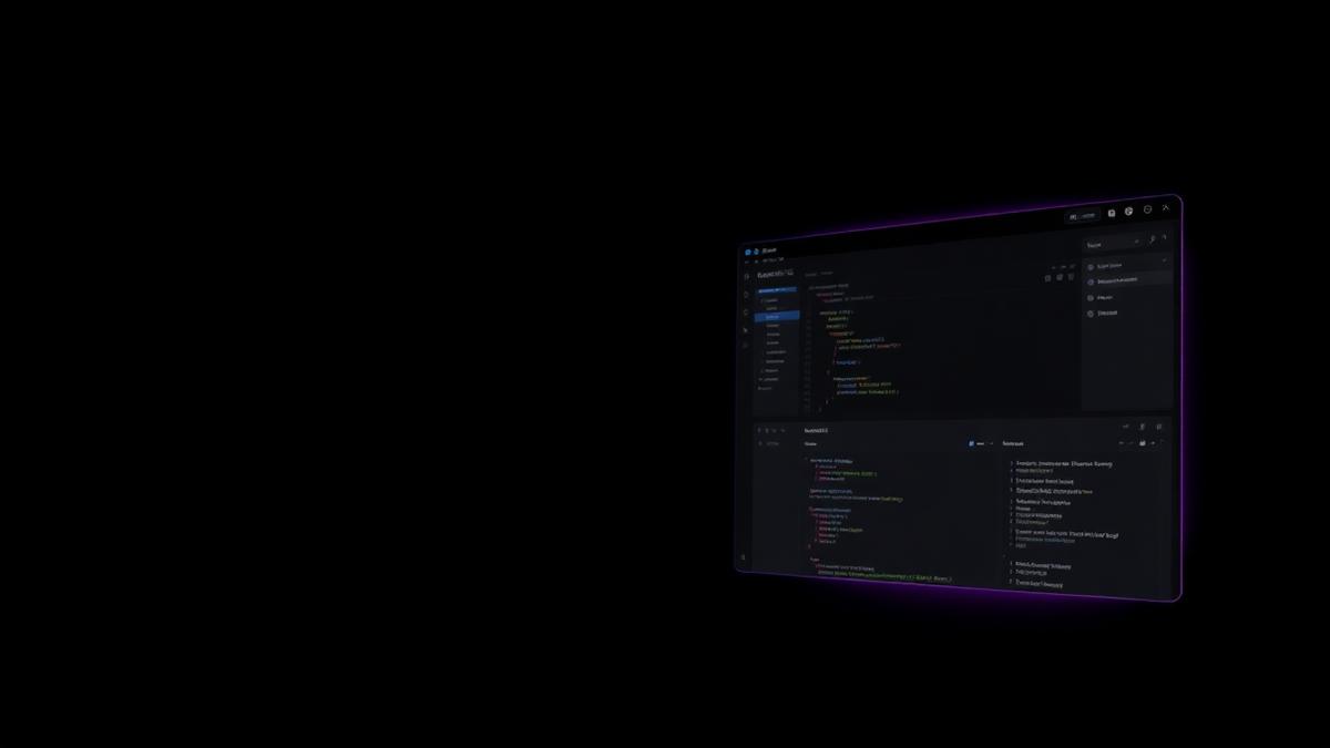 Preview of a Developer Tool Dark website style built with MeDo
