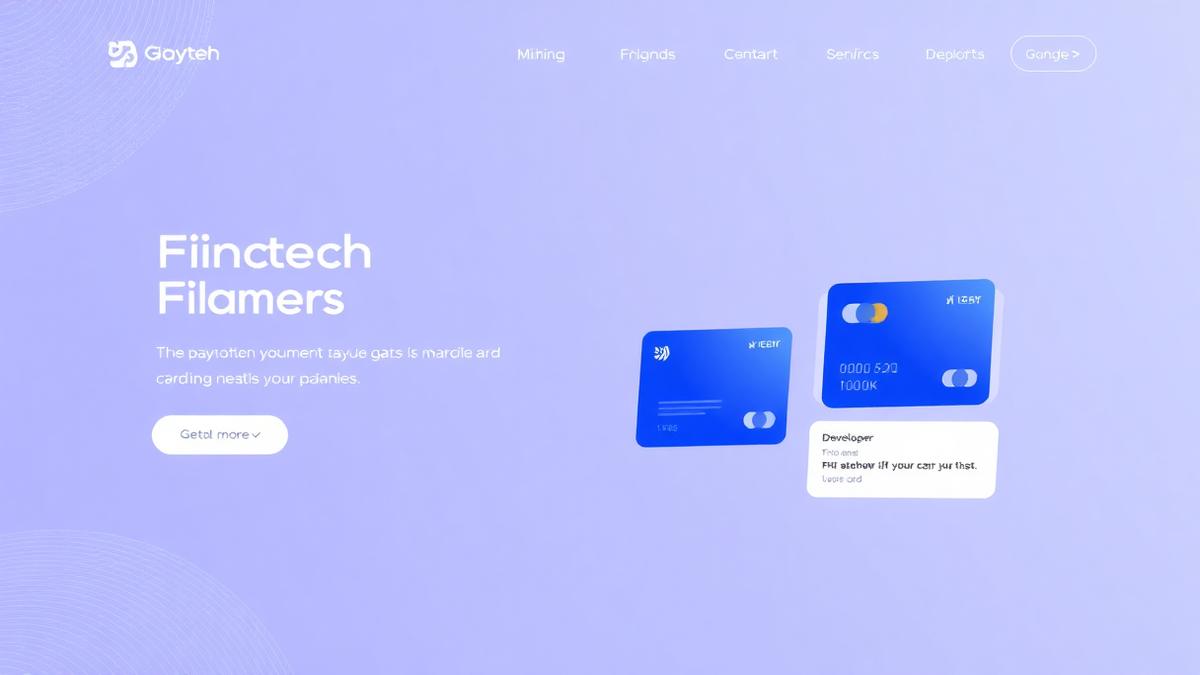 Preview of a Stripe-Style Fintech Gradient website style built with MeDo